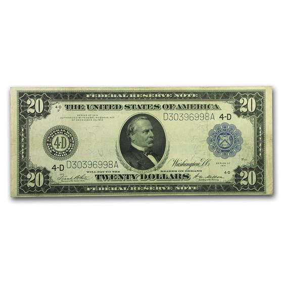 1914 (D-Cleveland) $20 FRN VF 1914 (D-Cleveland) $20 FRN VF